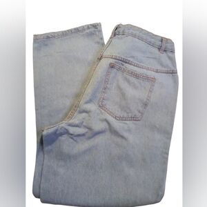 NWOT Woman Within 100% Cotton Natural Fit Denim Jean Size 12w Zip Pockets